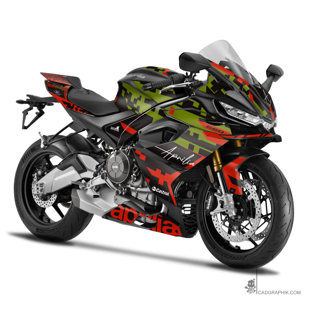 APRILIA KIT DÉCO - RS 660 - PIX -CAM RED- ONLY 50