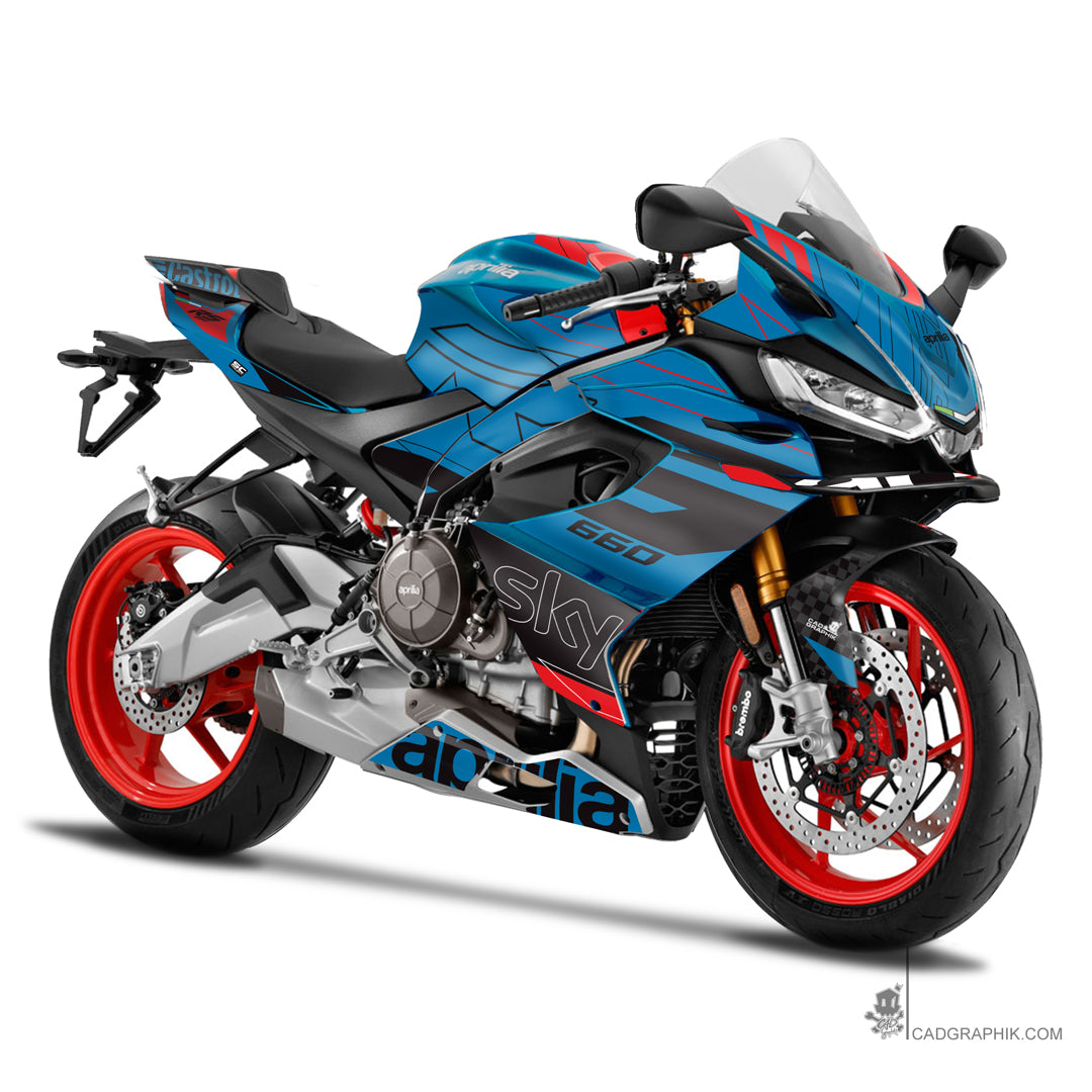 APRILIA KIT DÉCO - RS 660 - SKY MARLIN - ONLY 50