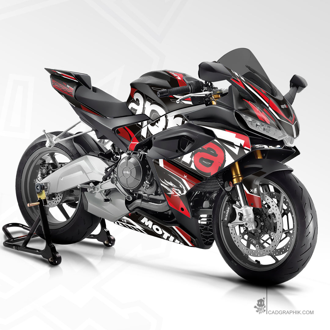 APRILIA KIT DÉCO - RS 660 WIPEOUT -RED - ONLY 50