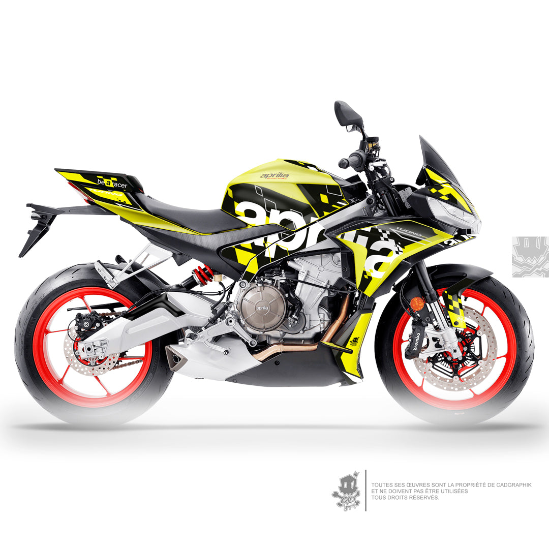 APRILIA KIT DÉCO - TUONO 660 ITALIAN GP- ACIDE - ONLY 50