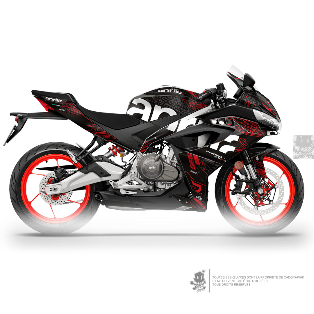 APRILIA KIT DÉCO - RS 457 TECH 01 - RED - ONLY 50