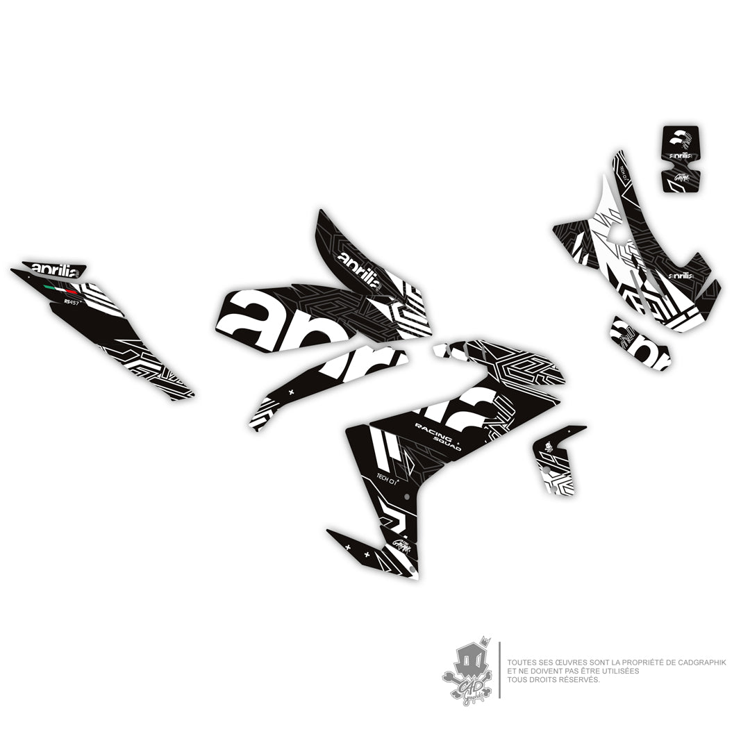 APRILIA KIT DÉCO - RS 457 TECH 01 - BL - ONLY 50