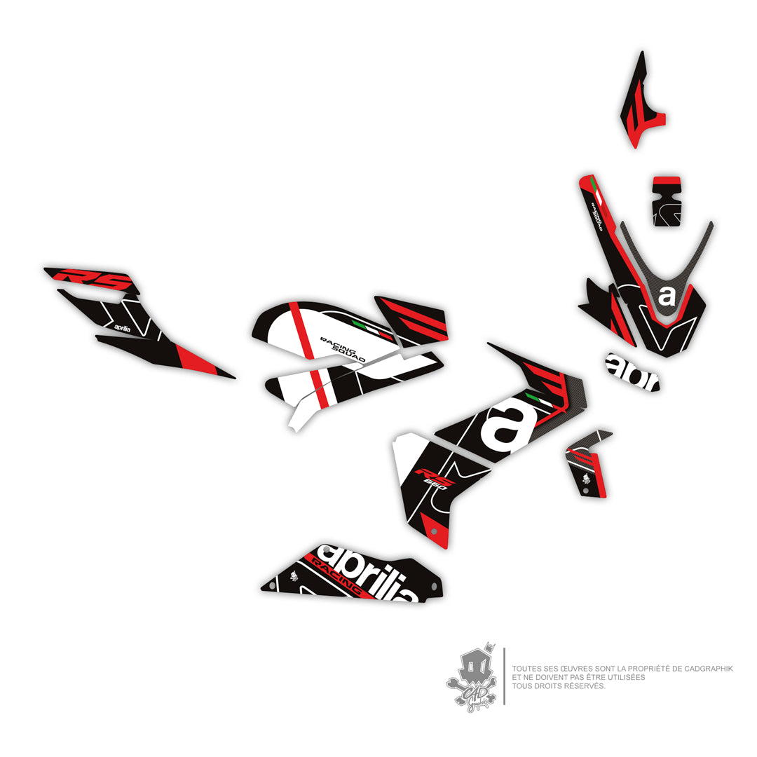 APRILIA KIT DÉCO - RS 660 RACING SQUAD-RED - ONLY 50