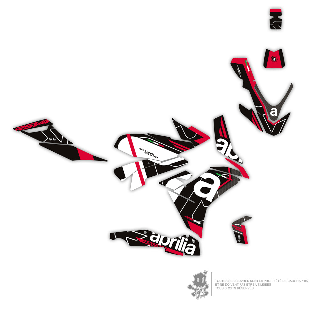 APRILIA KIT DÉCO - RSV4 1100 - RACING SQUAD-RED - ONLY 50