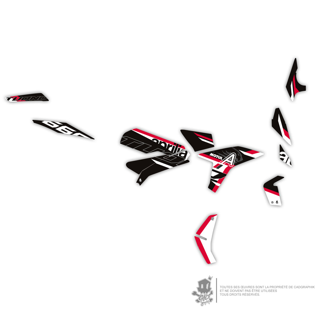 APRILIA KIT DÉCO - TUONO 660 - NOALE RED- ONLY 50
