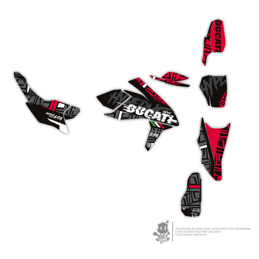 DUCATI KIT DÉCO - HYPERMOTARD 698 MONO-RUSH - ONLY 50