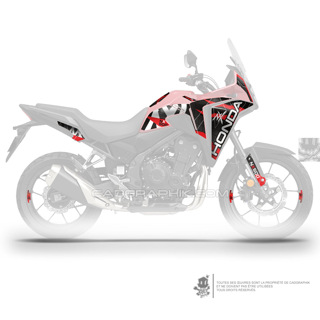KIT DÉCO HONDA NX500 CLASSIX - RED