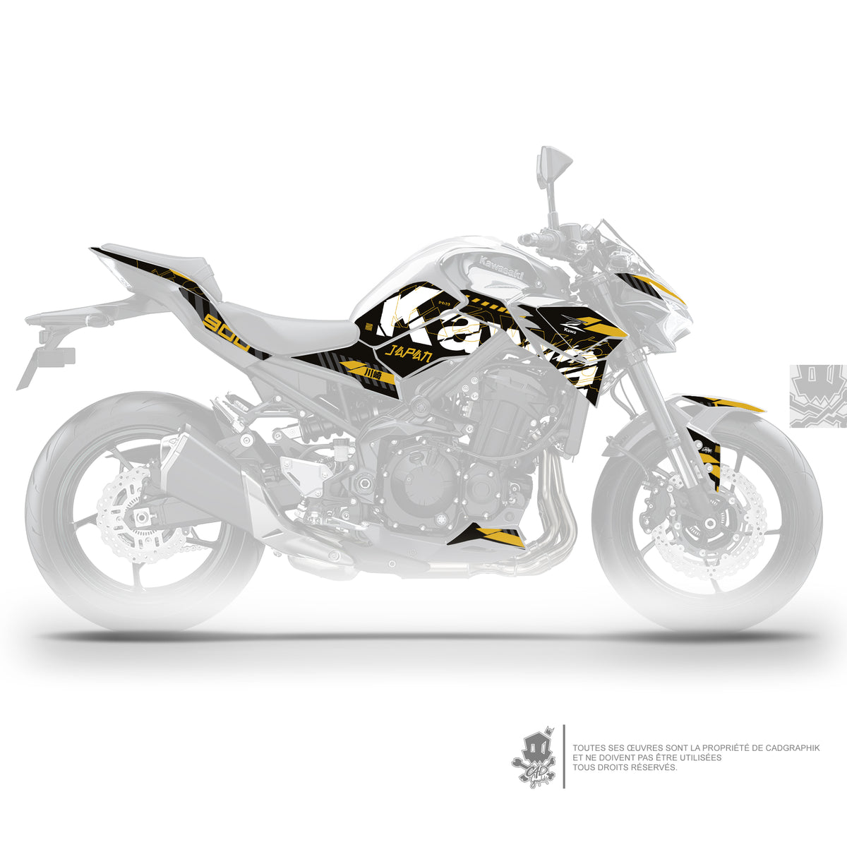 KAWASAKI KIT DÉCO - Z900 GRUNGE O