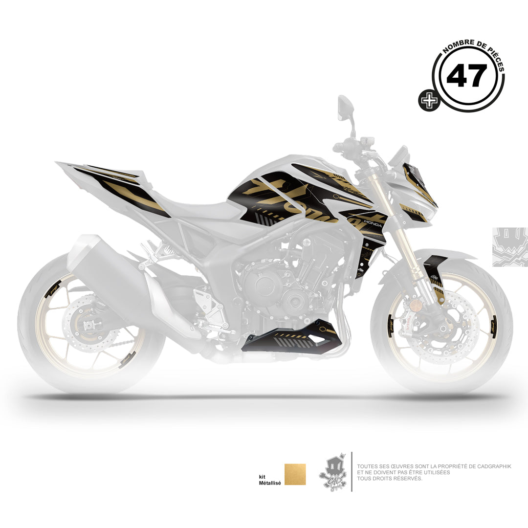 KIT DÉCO HONDA CB1000 HORNET SCRIPT - GOLD- PLUS