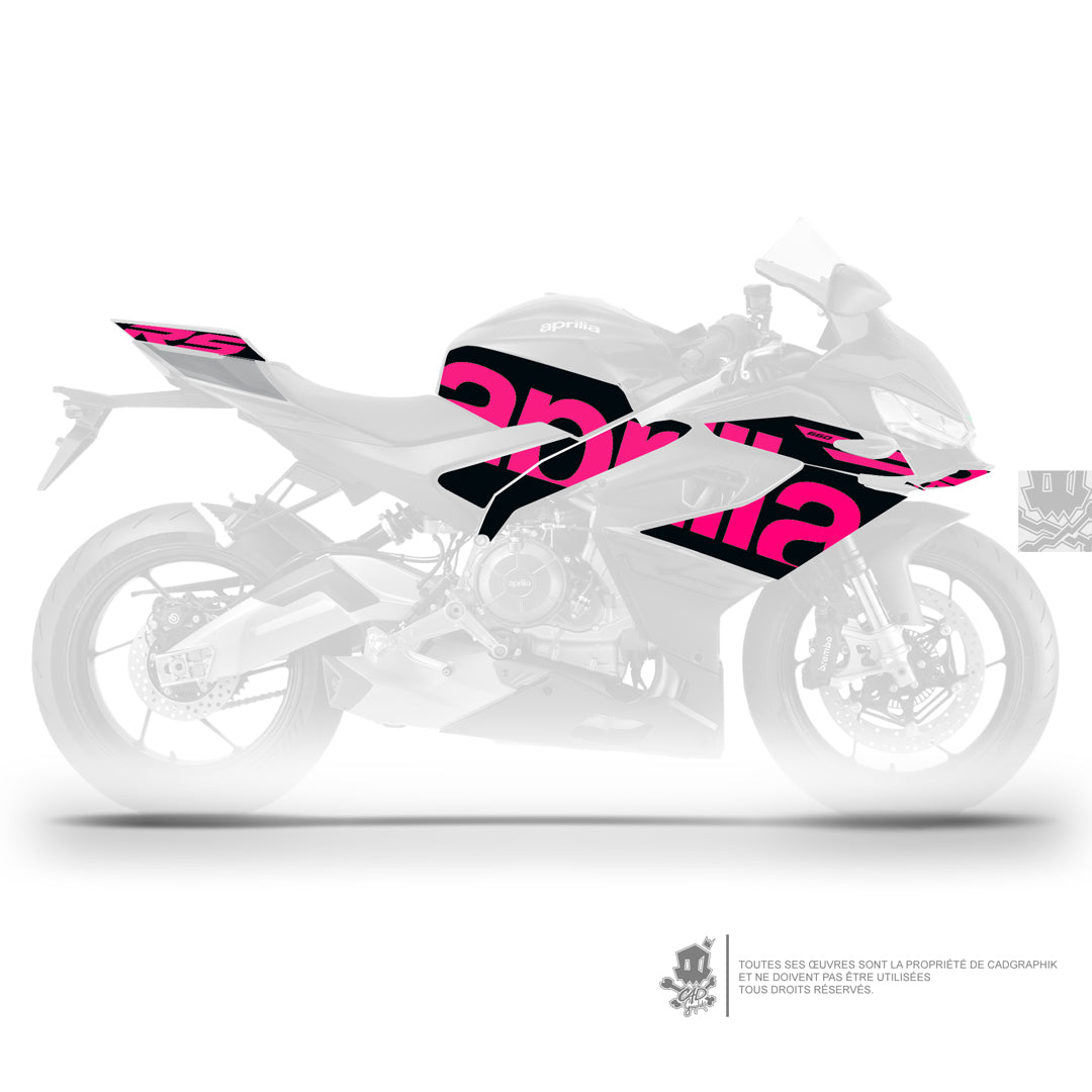 APRILIA KIT DÉCO - RS 660 25 PACK LOGO - PINK - ONLY X