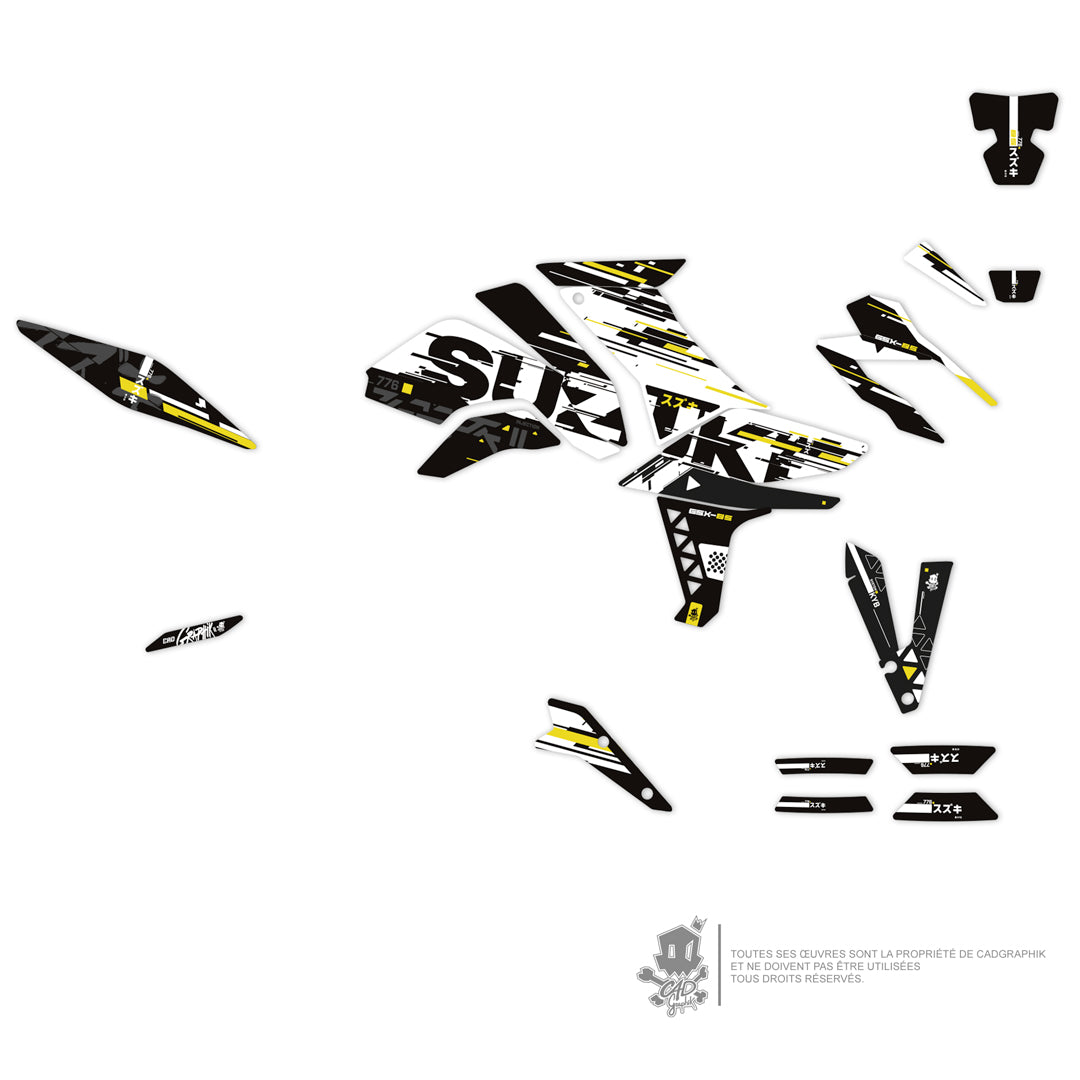 KIT DÉCO SUZUKI - GSX-8S-ACIDE-SLIDE- ONLY X