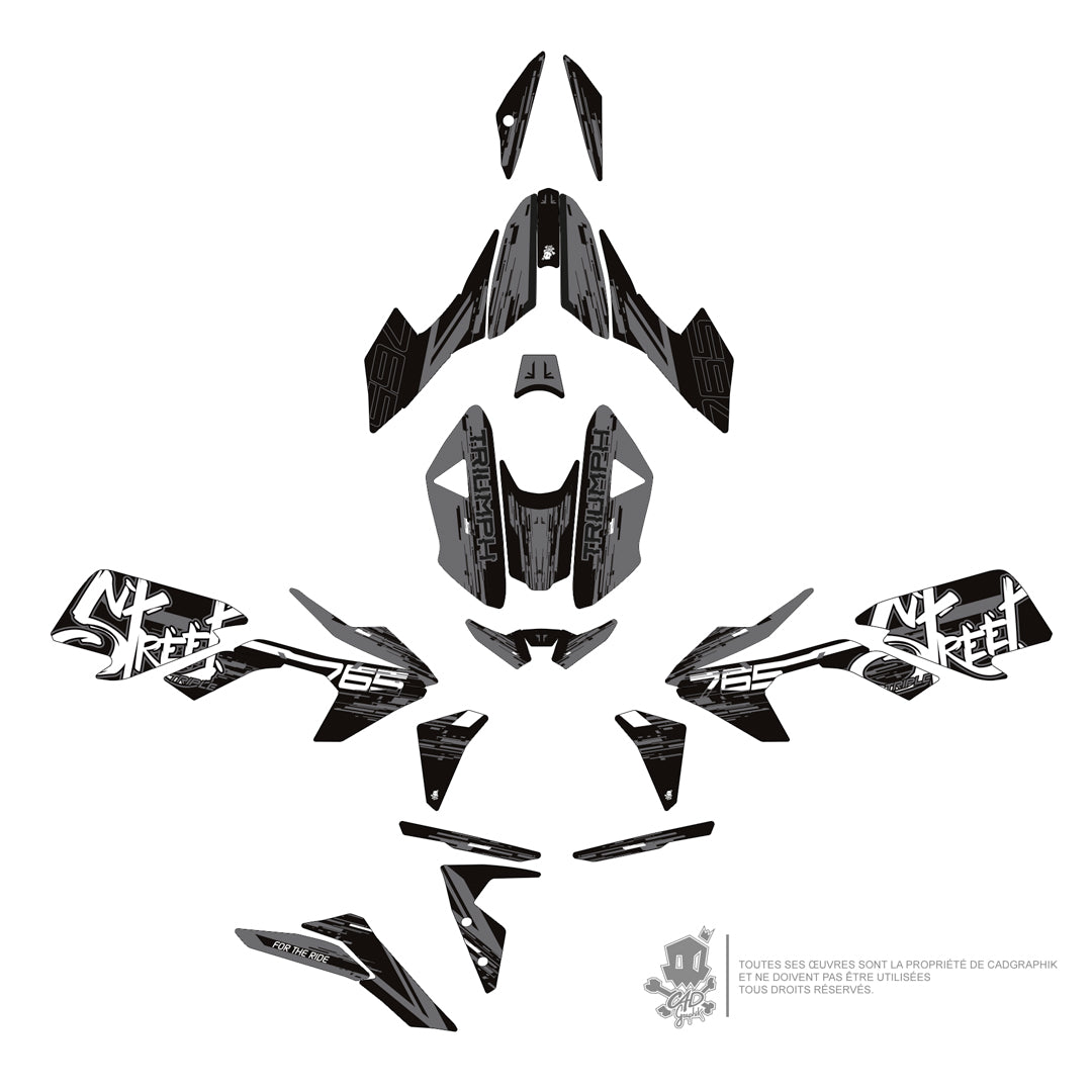 TRIUMPH KIT DÉCO - STREET TRIPLE 765 - PIXSTREET-G