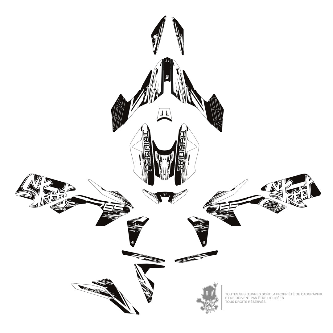 TRIUMPH KIT DÉCO - STREET TRIPLE 765 - PIXSTREET-W