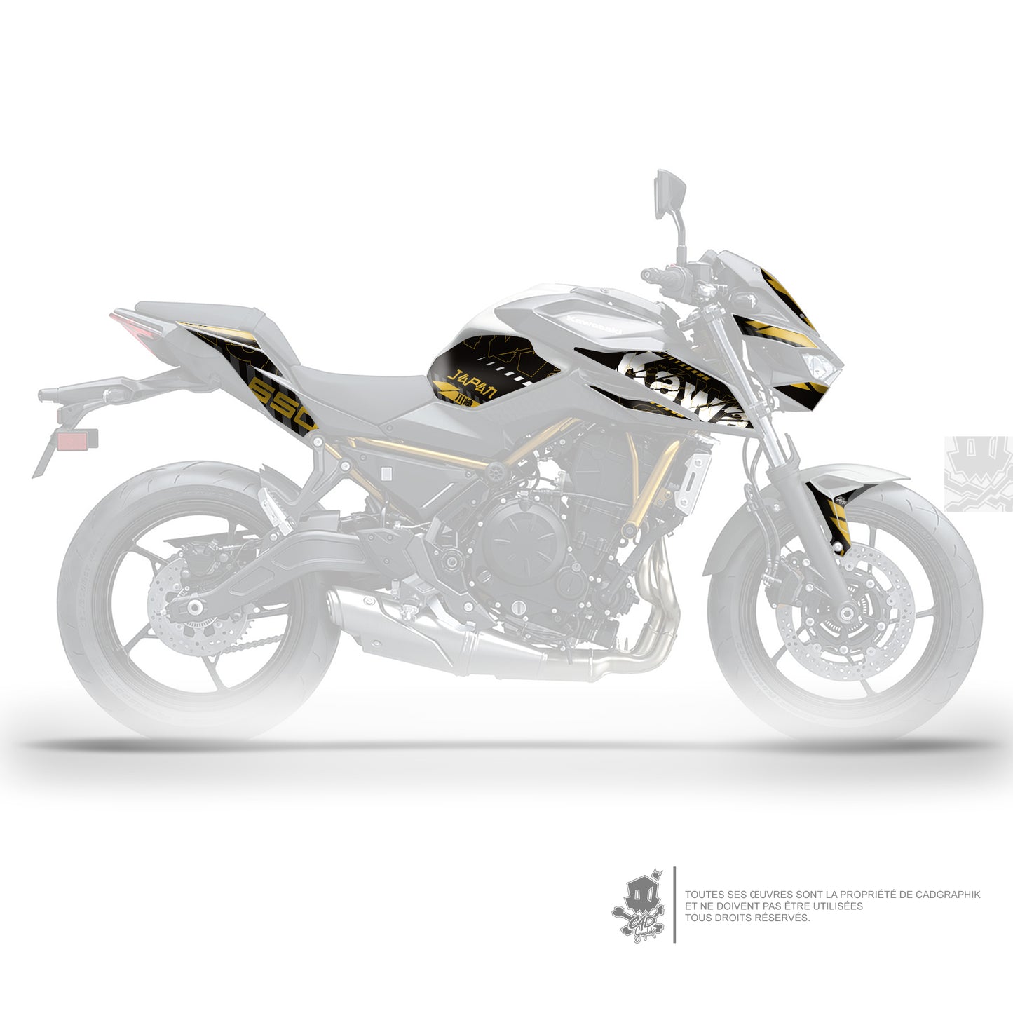 KIT DÉCO KAWASAKI Z650 GRUNGE - O