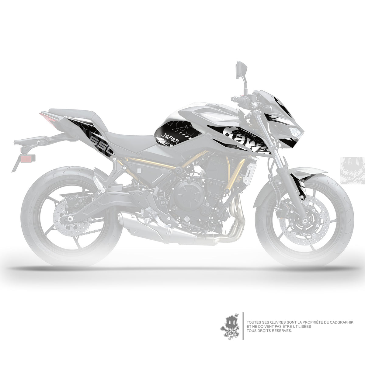 KIT DÉCO KAWASAKI Z650 GRUNGE - W