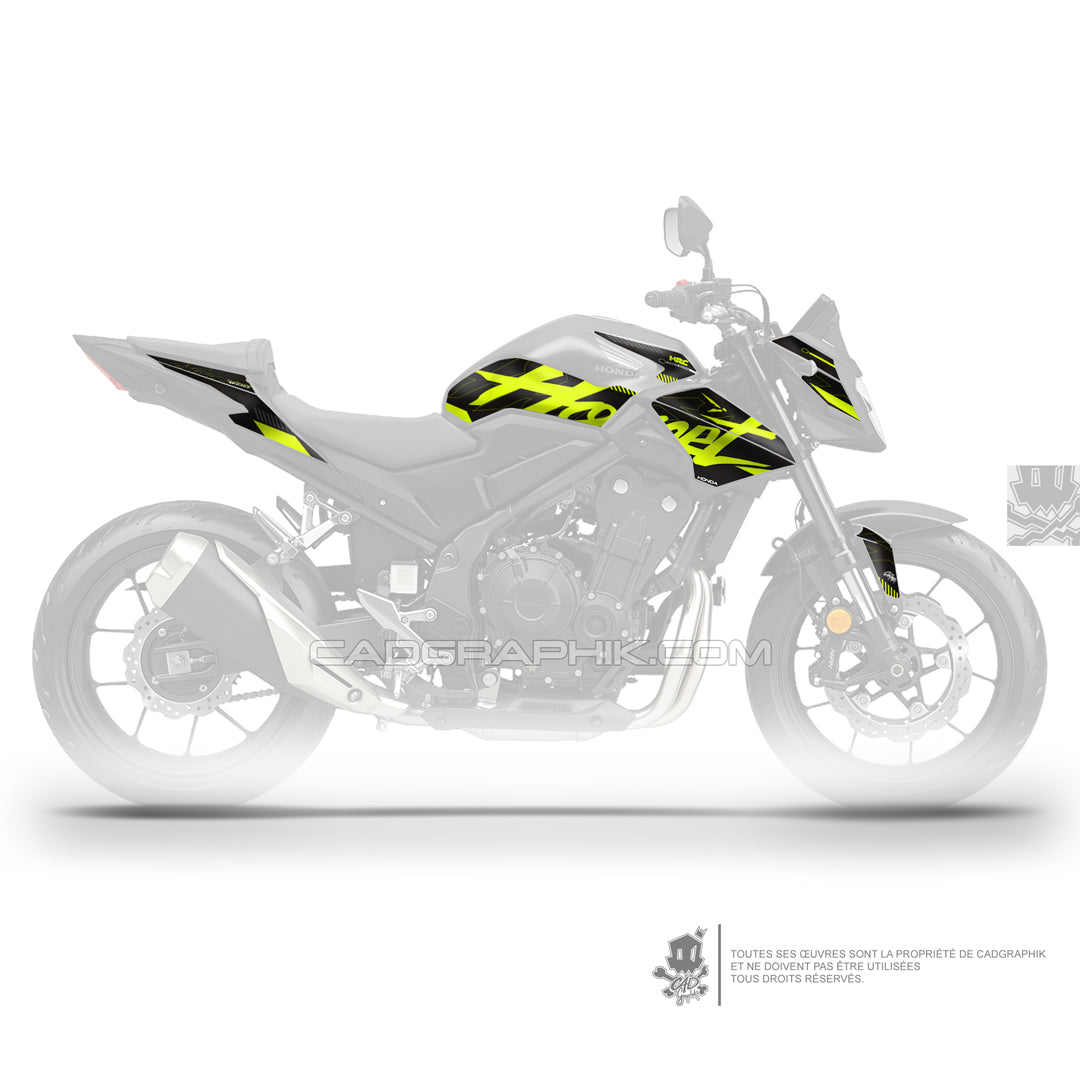 KIT DÉCO HONDA CB500 HORNET SCRIPT - GREEN