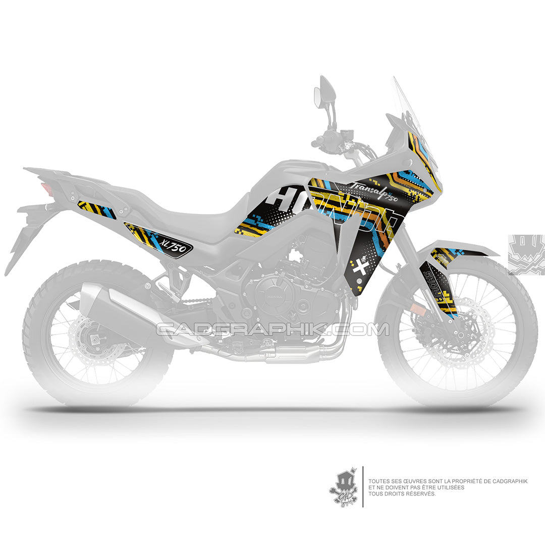 KIT DÉCO HONDA TRANSALP XL750 - KORAY ACIDE
