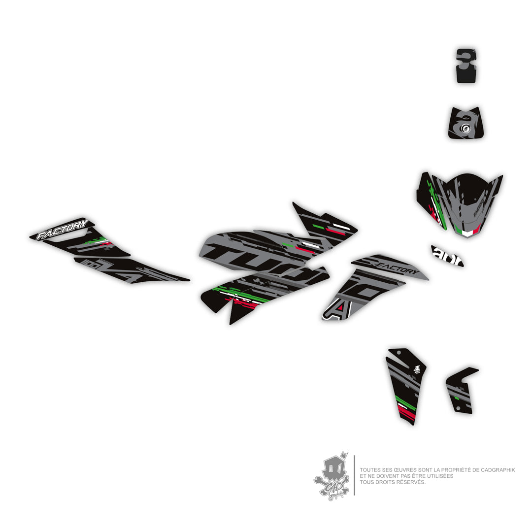 APRILIA KIT DÉCO -1100 DARK FACTORY-G-ONLY 50