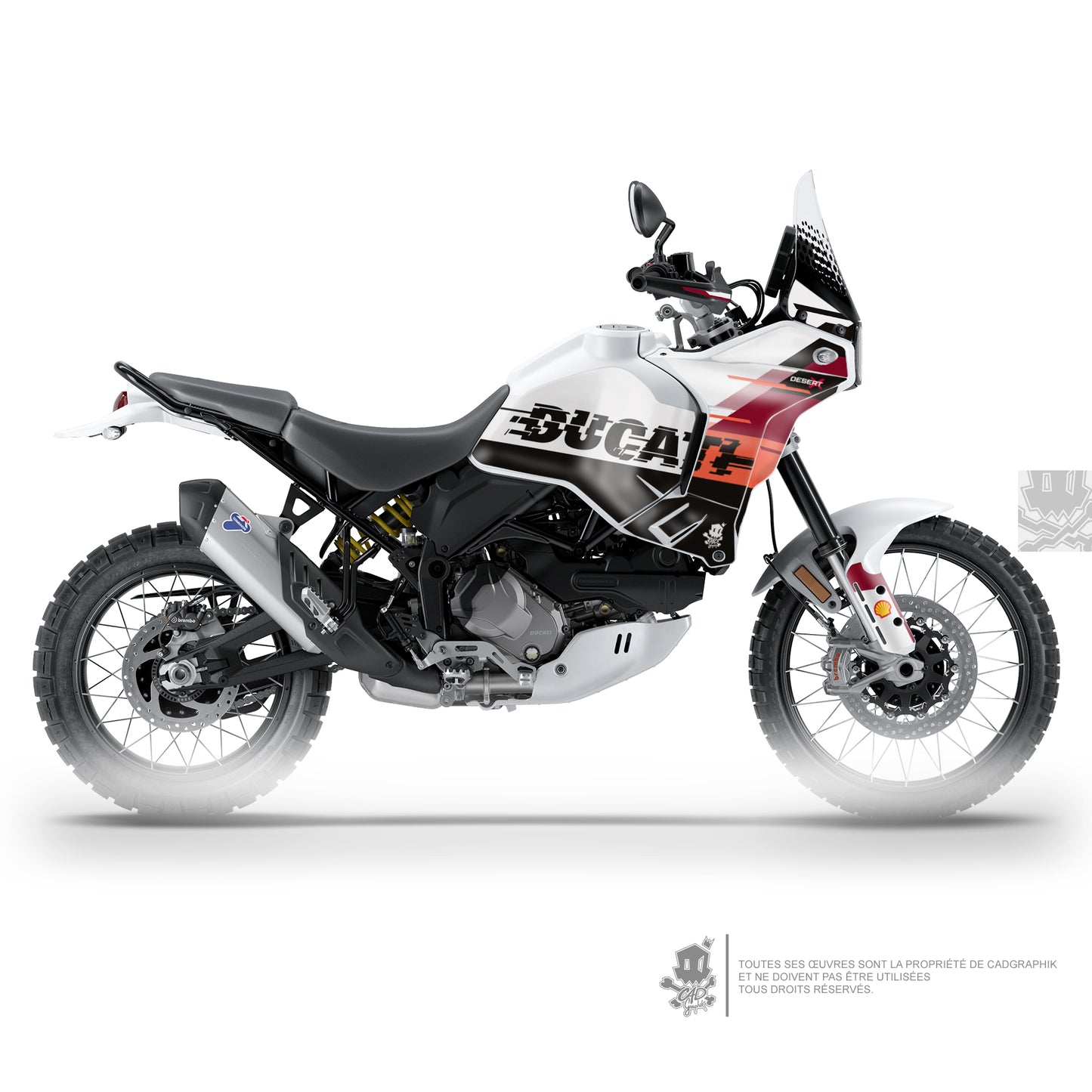 DUCATI KIT DÉCO - DESERT X - CORSE - ONLY 50