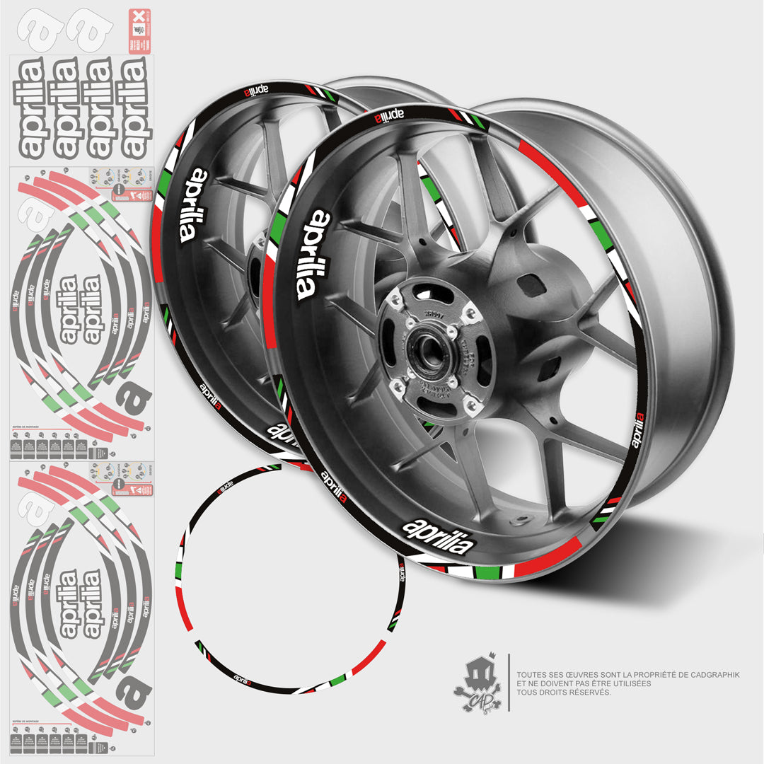 APRILIA KIT DÉCO JANTES - 018 ITA