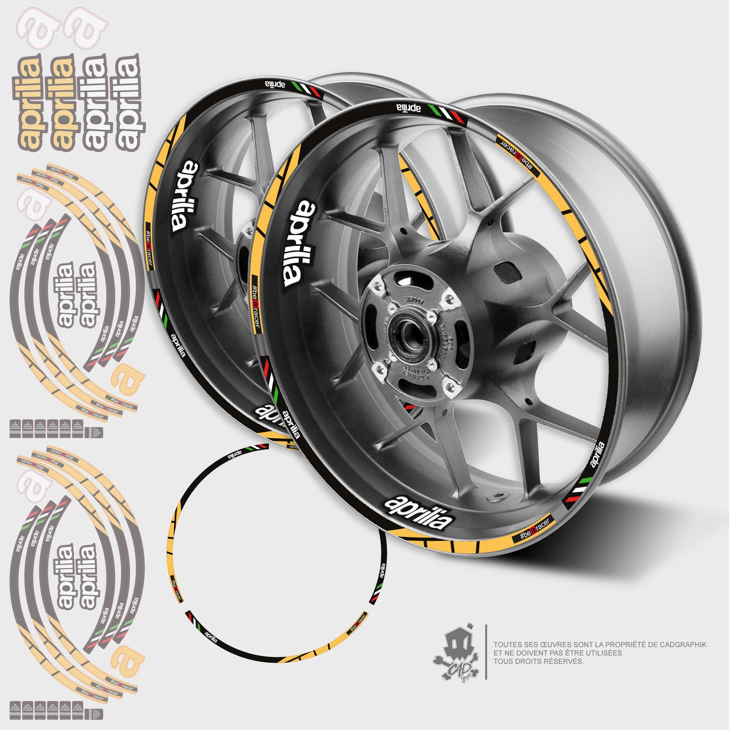 APRILIA KIT DÉCO JANTES - GP20 Y