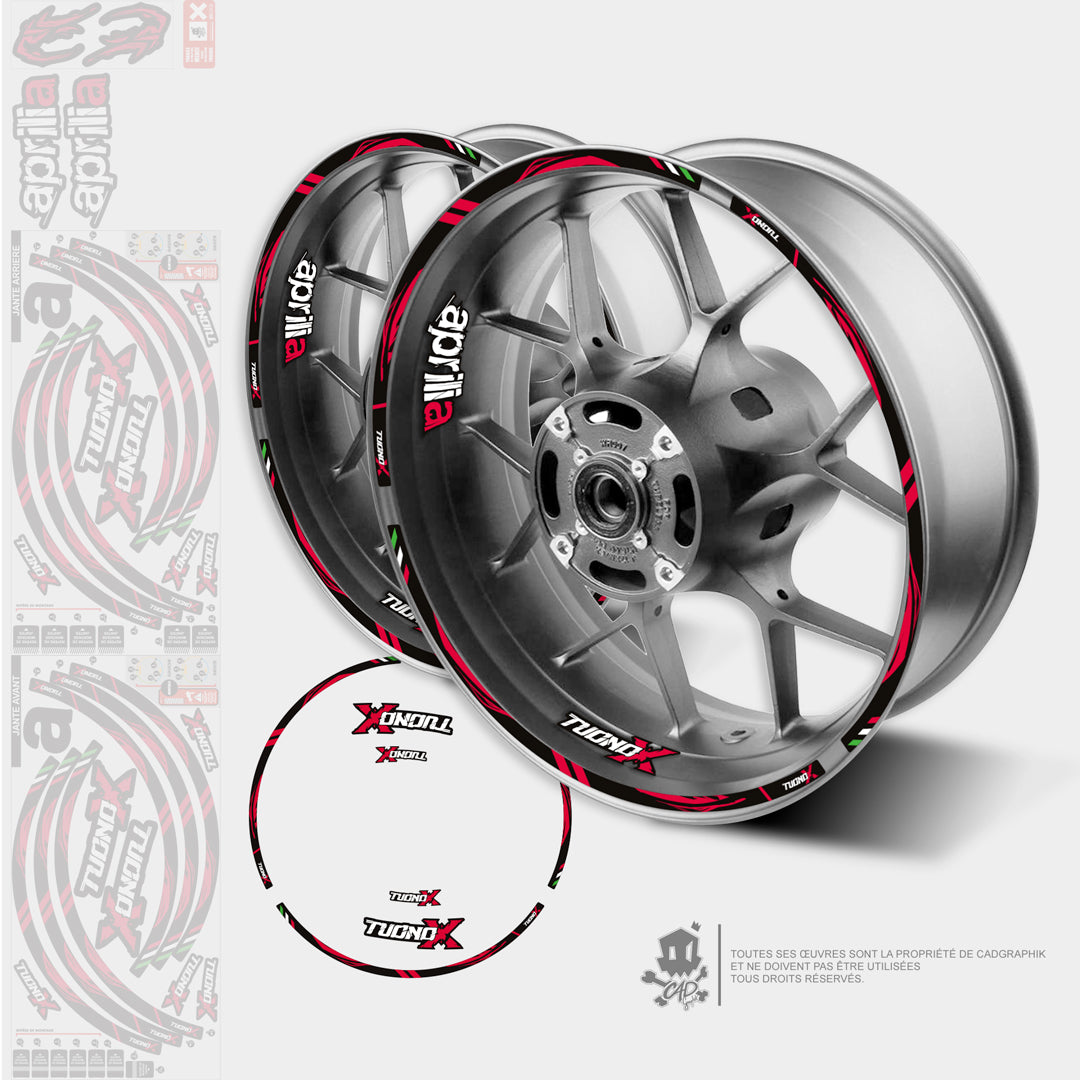APRILIA KIT DÉCO JANTES - TUONO 660 - ALL