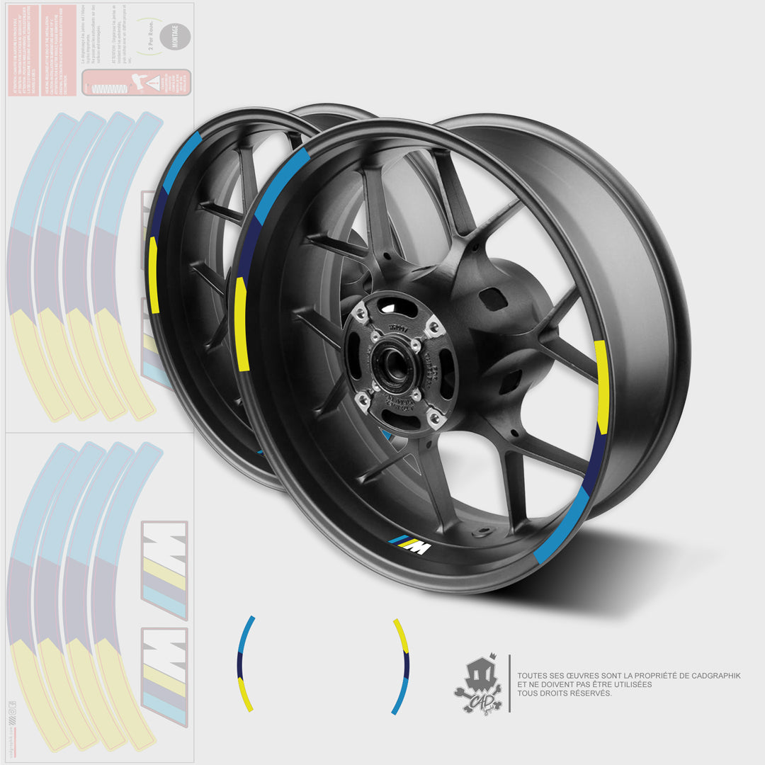 BMW KIT DÉCO JANTES - S1000R - M BLUEFIRE