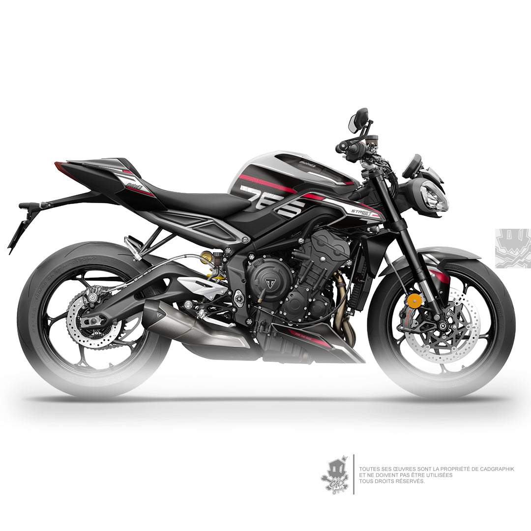 TRIUMPH KIT DÉCO - STREET TRIPLE 765 - M2-RED