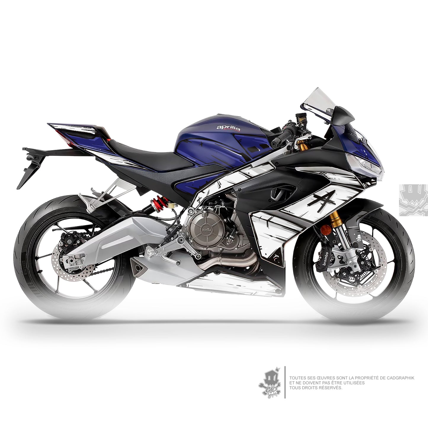APRILIA KIT DÉCO - RS 660 TRIBUTE ANI- ONLY 50