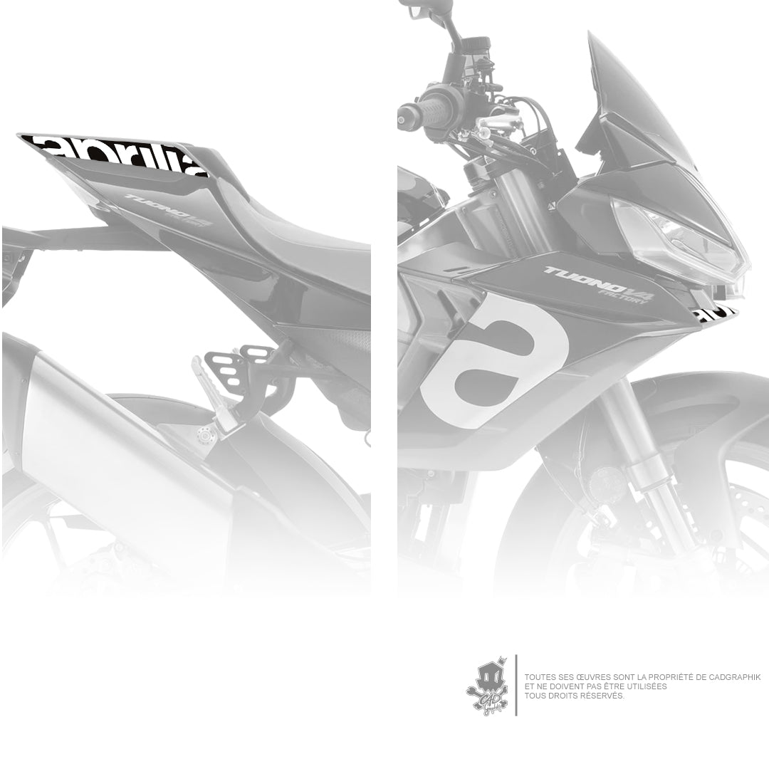 APRILIA - TUONO V4 WHITE PACK LOGO