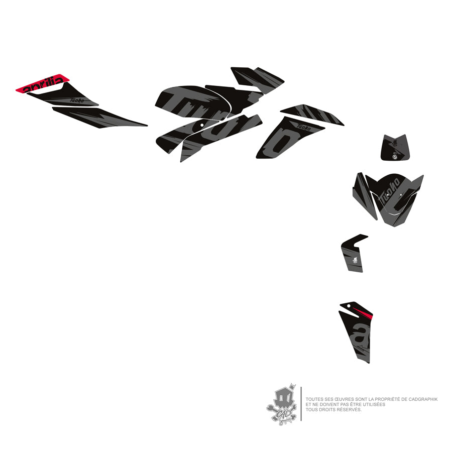 APRILIA KIT DÉCO - 1100 TUONO V4 FACTORY BLACK RAGE - ONLY 50
