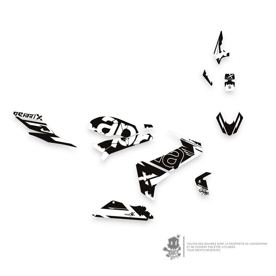 APRILIA KIT DÉCO - RS 660 X- WHITE GRUNGE-ONLY 50