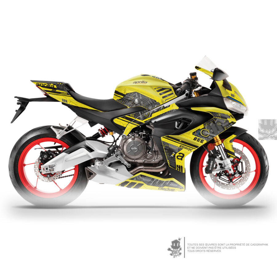 APRILIA KIT DÉCO-RS 660 ACIDE BEE-ONLY 50