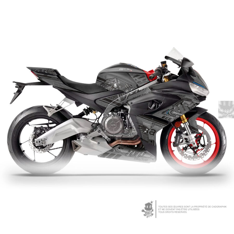 APRILIA KIT DÉCO - RS 660 GREY BEE-ONLY 50