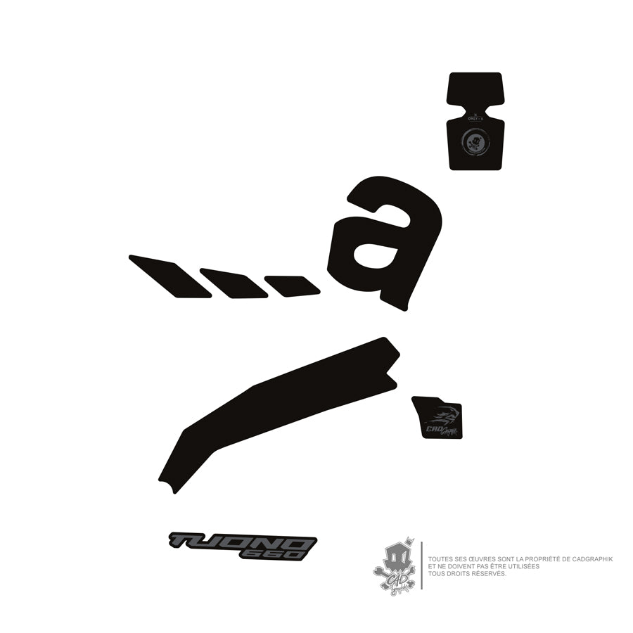 APRILIA KIT DÉCO - TUONO 660 BLACK PACK - ONLY X