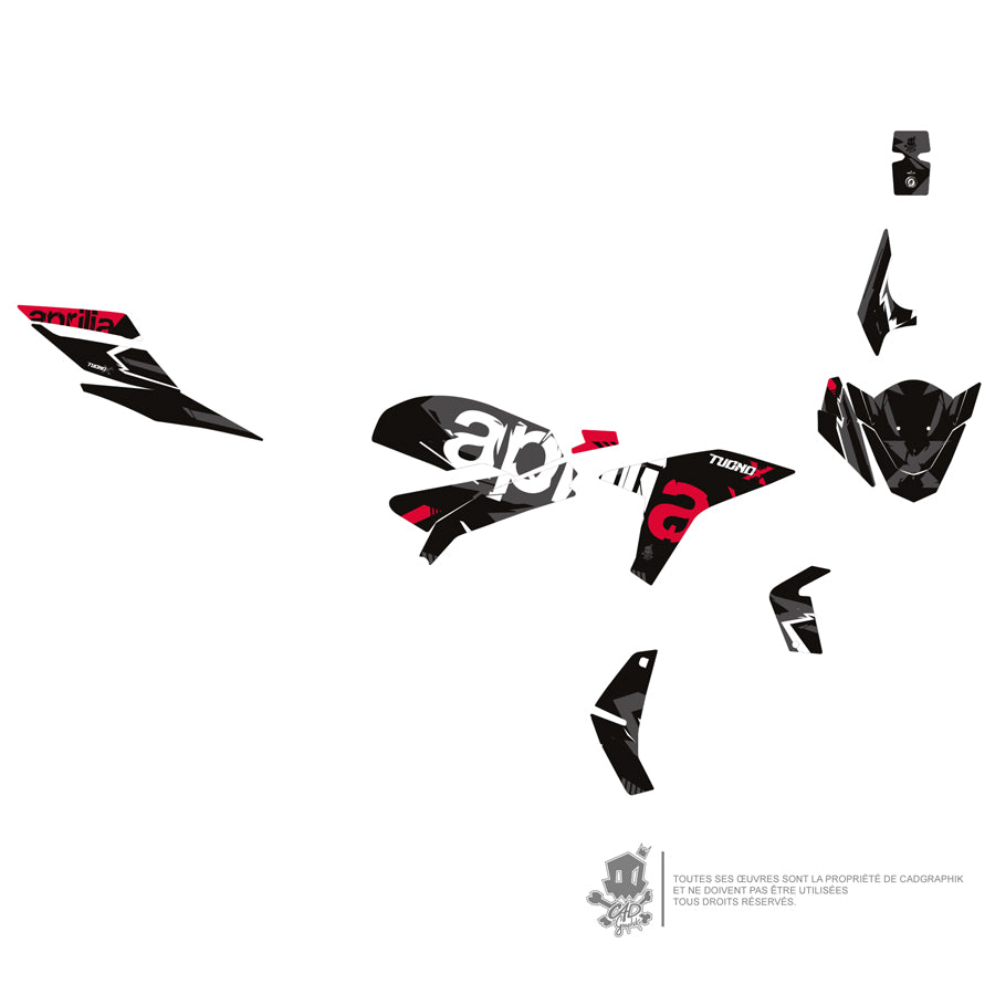 APRILIA KIT DÉCO - TUONO 660 X BLACK HAVOC - ONLY 50