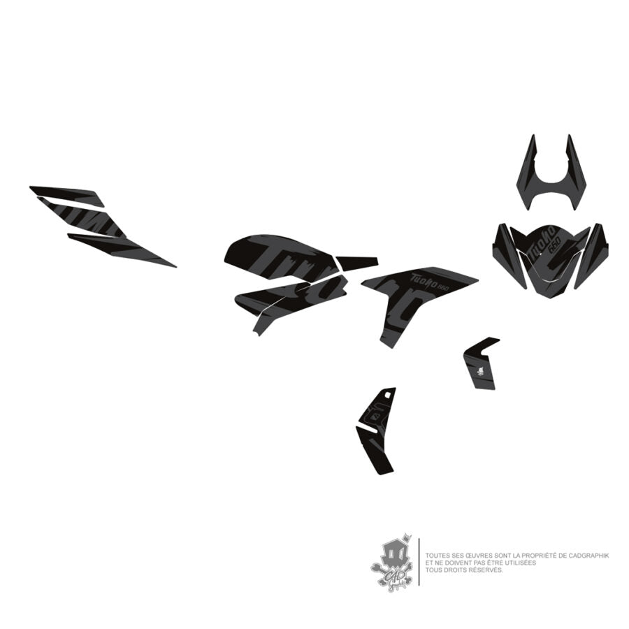 APRILIA KIT DÉCO -TUONO 660 BLACK RAGE - ONLY 50