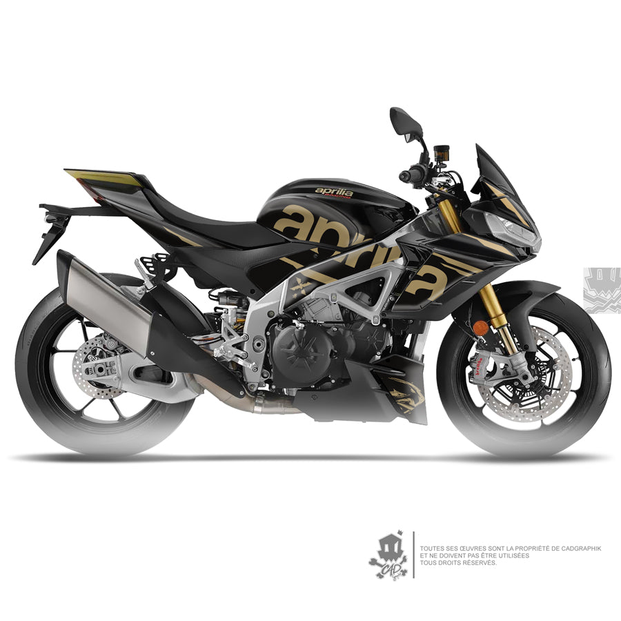 APRILIA KIT DÉCO - TUONO V4 FACTORY - MÉTALIC - BLACK GOLD - ONLY 50