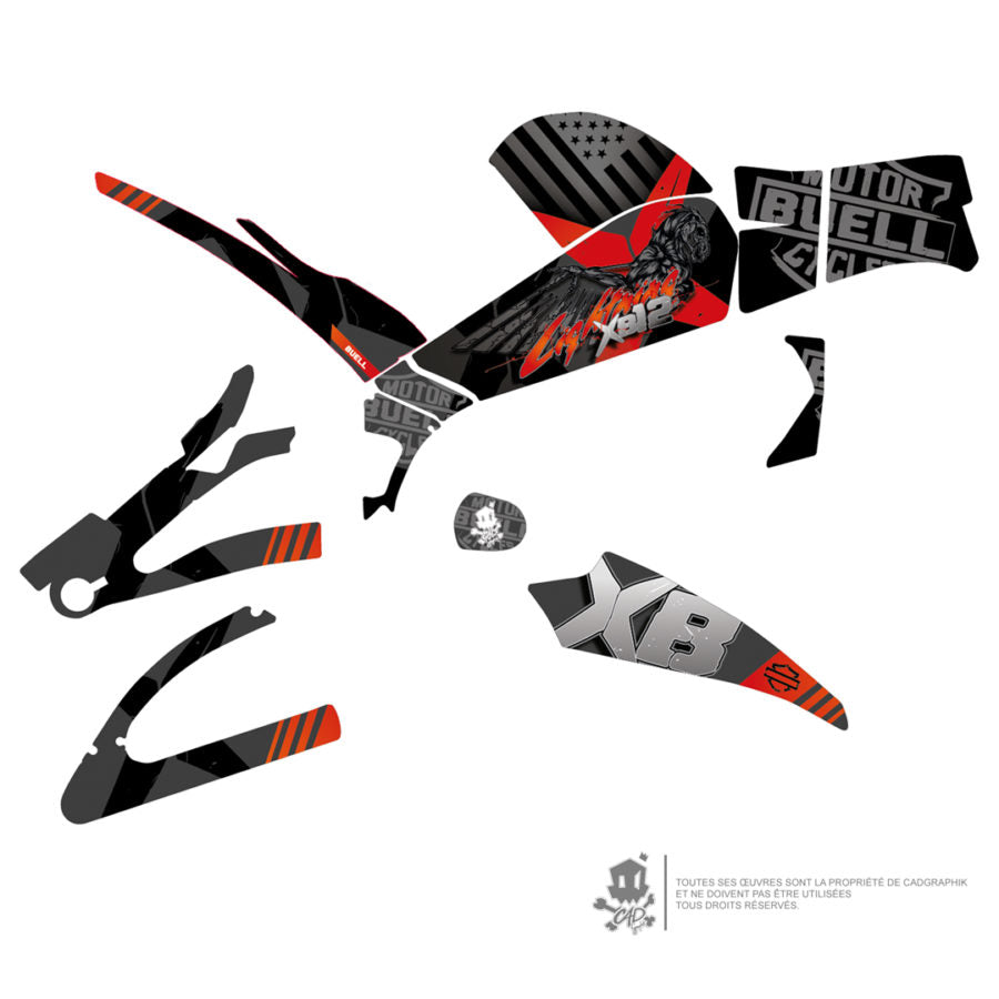 BUELL - XB9/XB12 RED LIGHTNING - ONLY 10