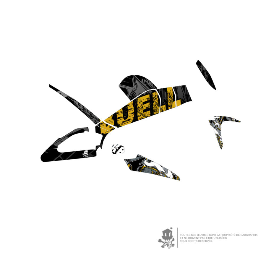 BUELL - XB9/XB12 PEGASE ARMURE YELLOW- ONLY 10