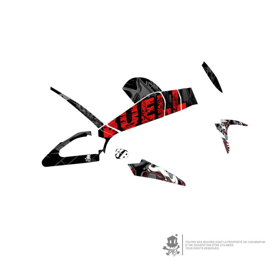 BUELL - XB9/XB12 PEGASE ARMURE RED- ONLY 10