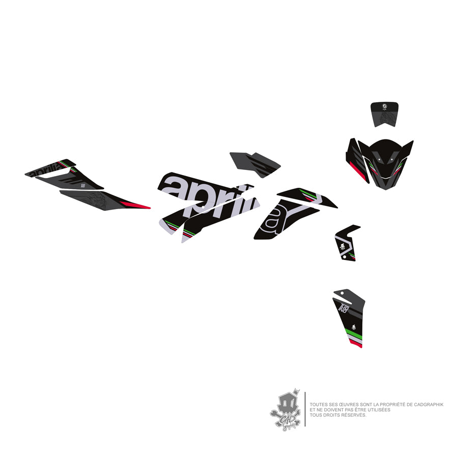APRILIA KIT DÉCO - TUONO V4 2021 DEMOITA V2 - ONLY 50
