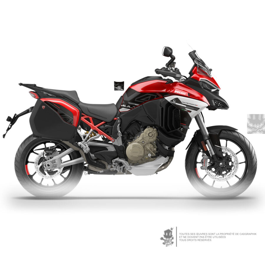 DUCATI KIT DÉCO - MULTISTRADA V4 BLACK GP - ONLY X