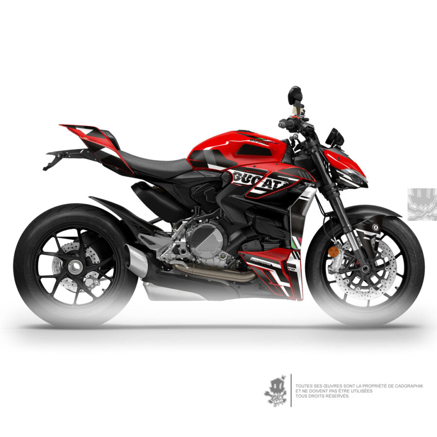 DUCATI KIT DÉCO – STREETFIGHTER V2 BLACK ITALIA – ONLY 50