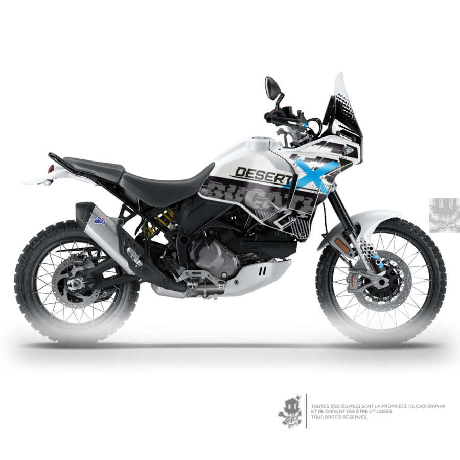 DUCATI KIT DÉCO - DESERT X - BLUE PIX - ONLY 50