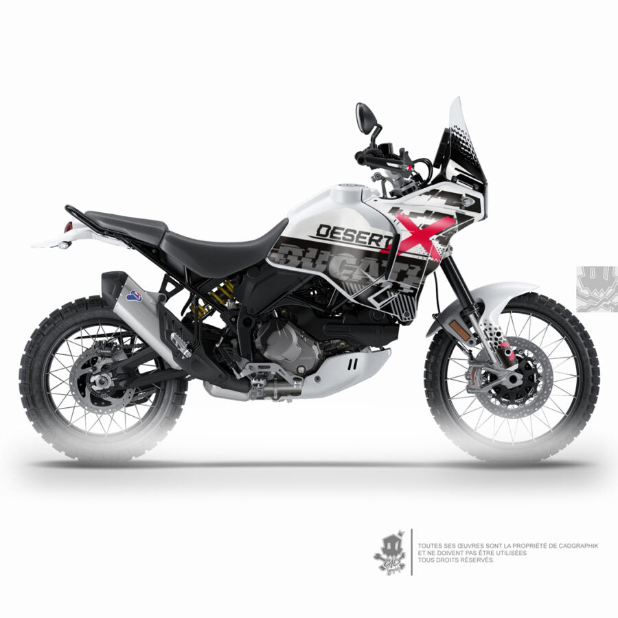 DUCATI KIT DÉCO - DESERT X - RED PIX - ONLY 50