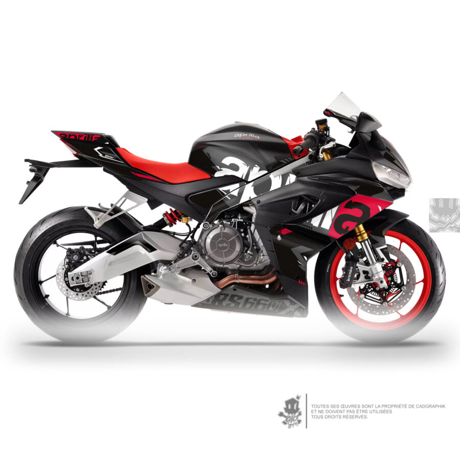 APRILIA KIT DÉCO - RS 660 X BLACK HAVOC - ONLY 50