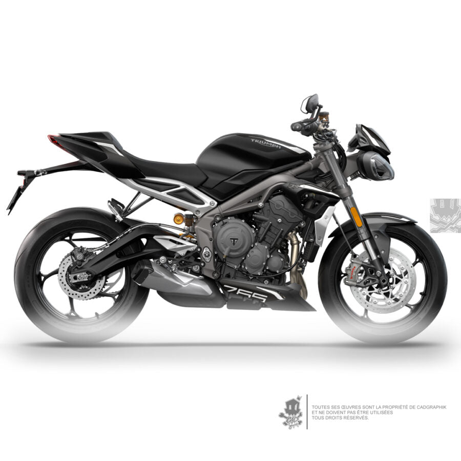 KIT DÉCO TRIUMPH - STREET TRIPLE RS 765 RS WHITE PACK - ONLY-X
