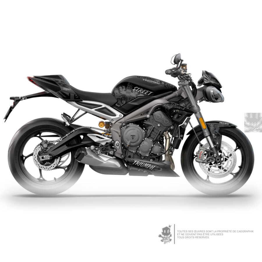 KIT DÉCO TRIUMPH - STREET TRIPLE RS 765 -BAROK LEE -GREY- ONLY-X