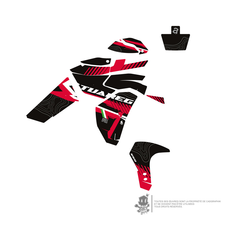 APRILIA KIT DÉCO - TUAREG 660 RED - ONLY 50